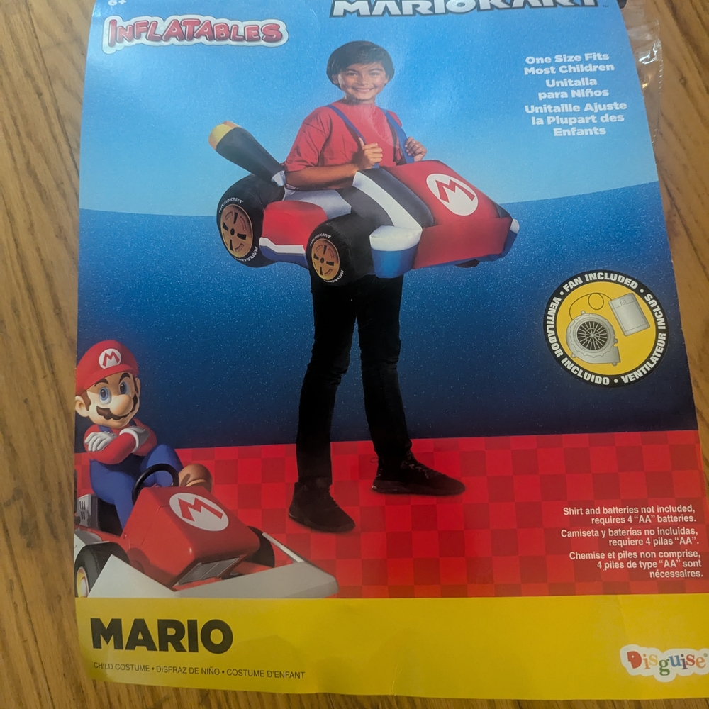 Disguise Mario Kart Inflatable Costume - Red and Blue